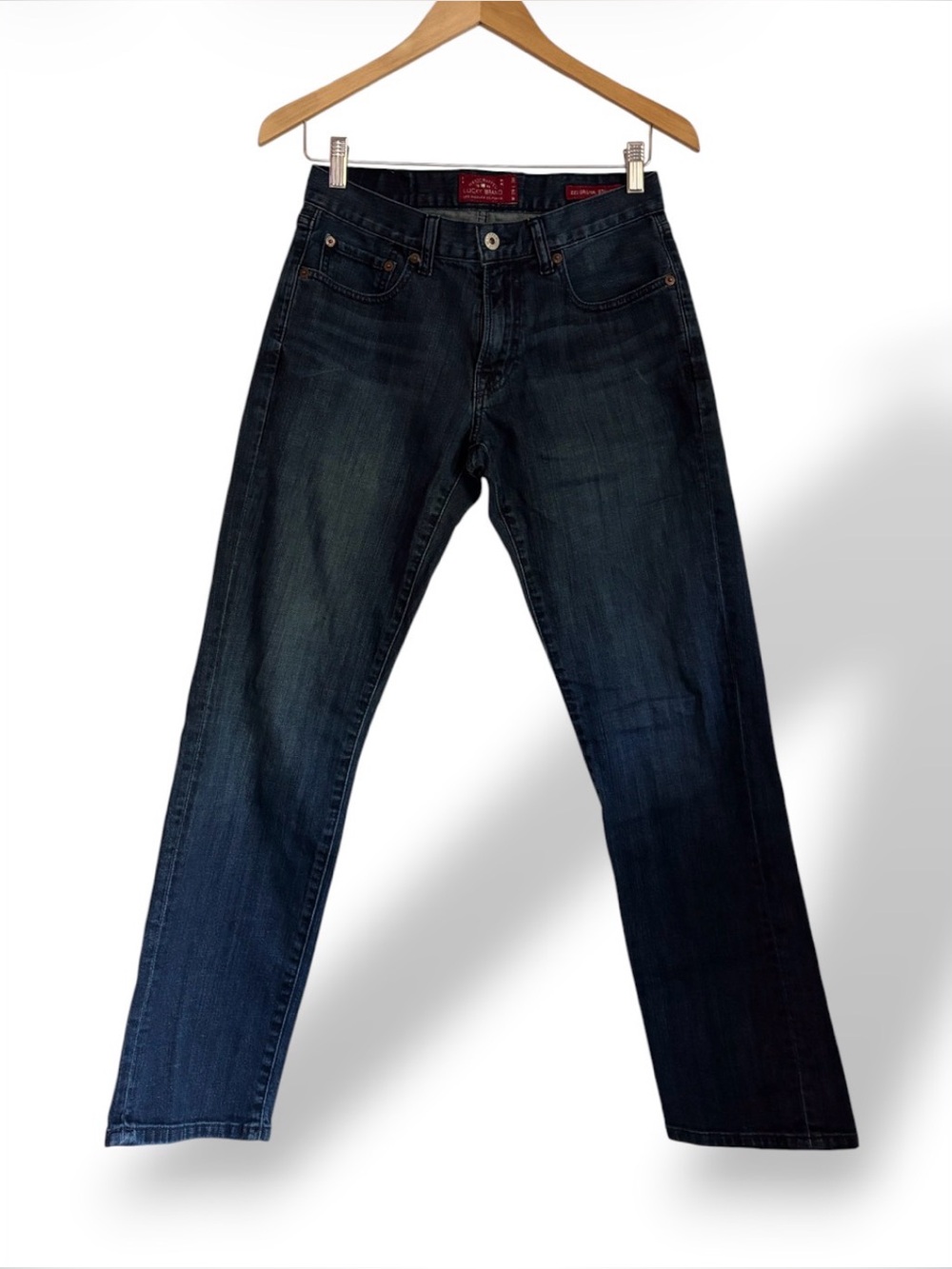 Lucky Brand 221 Original Straight Jeans Dark Wash W29 L30